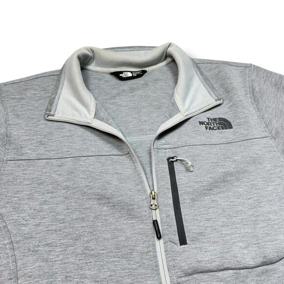 The North Face Jacket MEN Full Zip Jacket Size Medium Gray Outdoor Layer Pocket - Picture 4 of 8